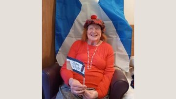 A traditional Burns Night supper at Cheshire care home